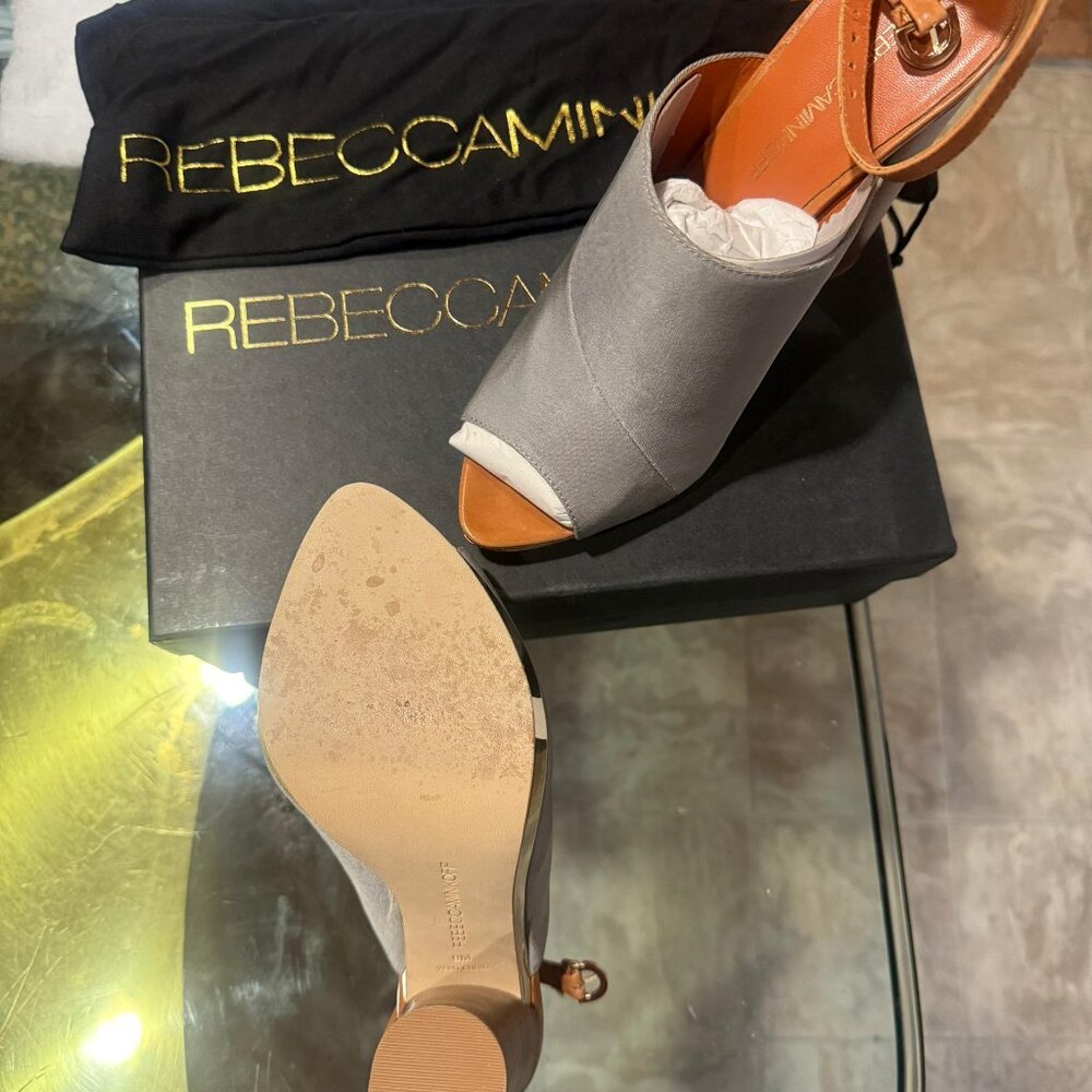 New and still in box with shoe pouches gorgeous  gray and brown Rebecca Minkoff